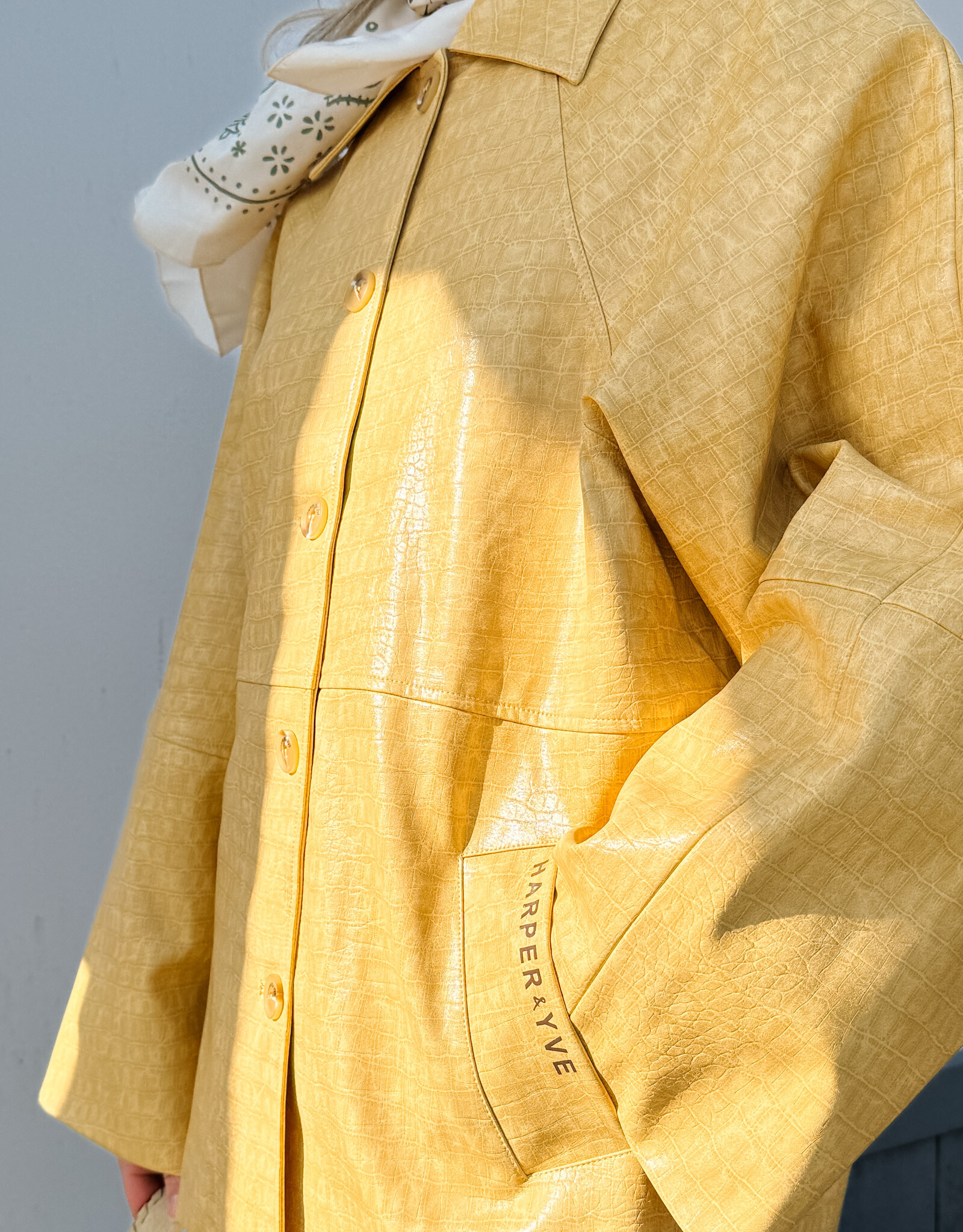 Harper&Yve Jacket 'Mees' - Light Yellow - Harper&Yve