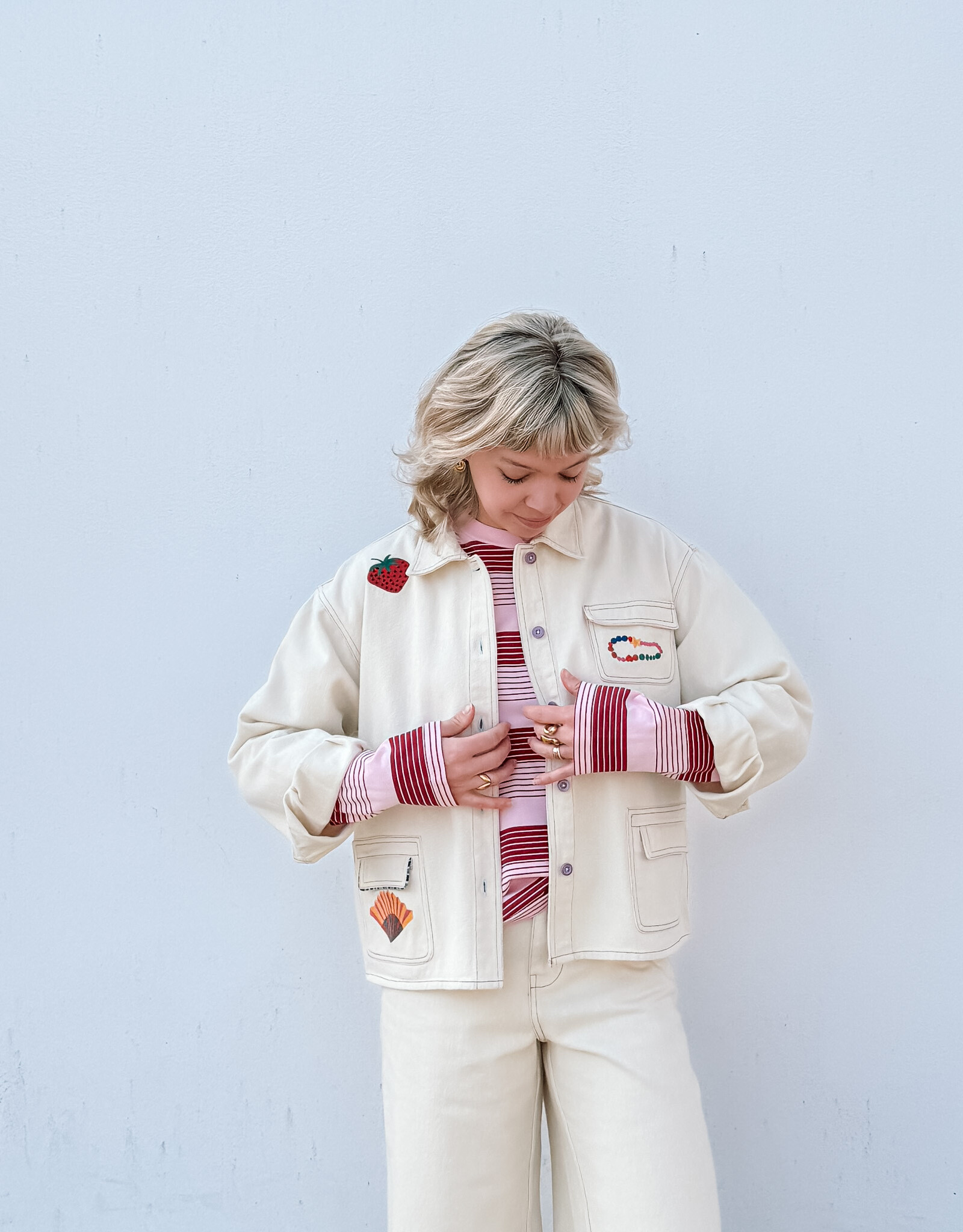 Lollys Laundry Jacket 'April' - Creme - Lollys Laundry