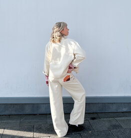 Lollys Laundry Broek 'Florida' - Creme - Lollys Laundry