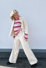 Lollys Laundry Broek 'Florida' - Creme - Lollys Laundry