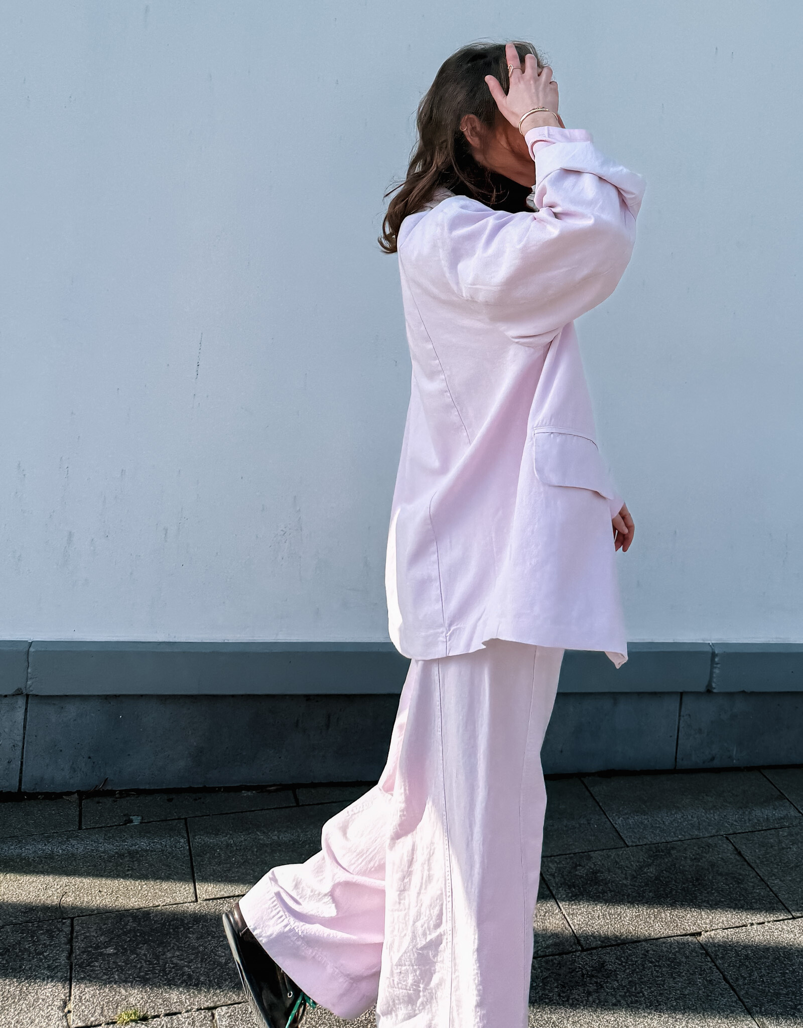 American Vintage Broek 'Namaz' - Dragee - Nam10B -  American Vintage