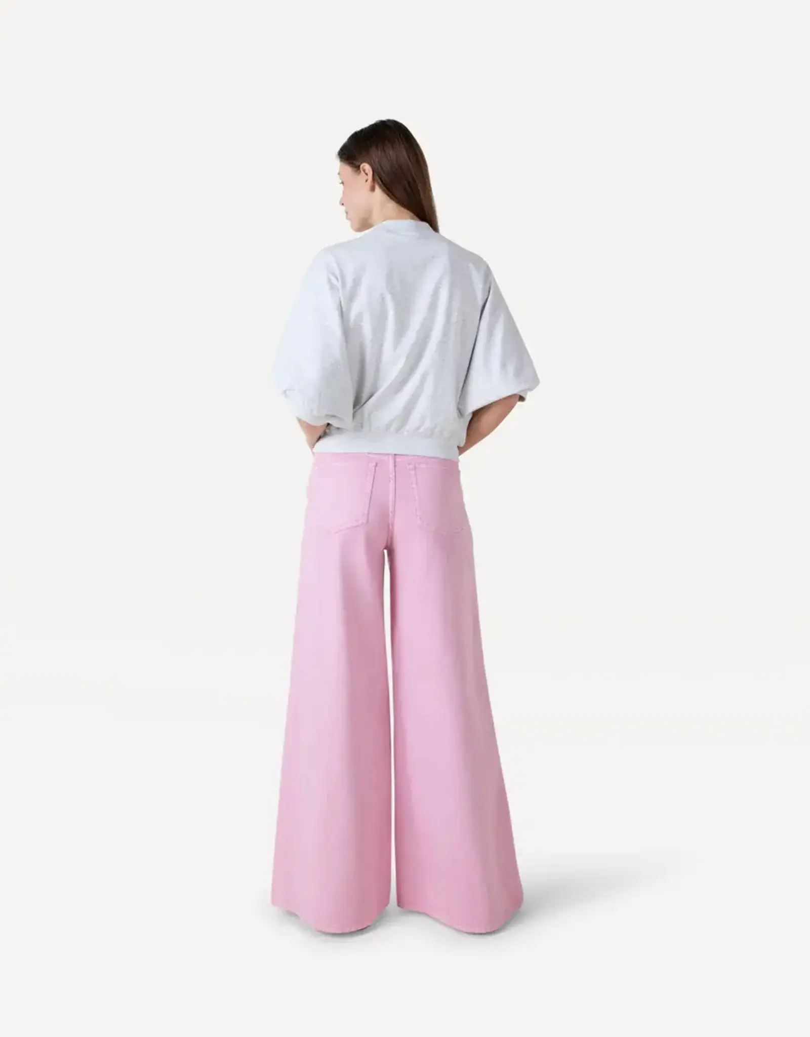 Another Label Broek Wide 'Moore Denim' - Pink Nectar  - Another Label