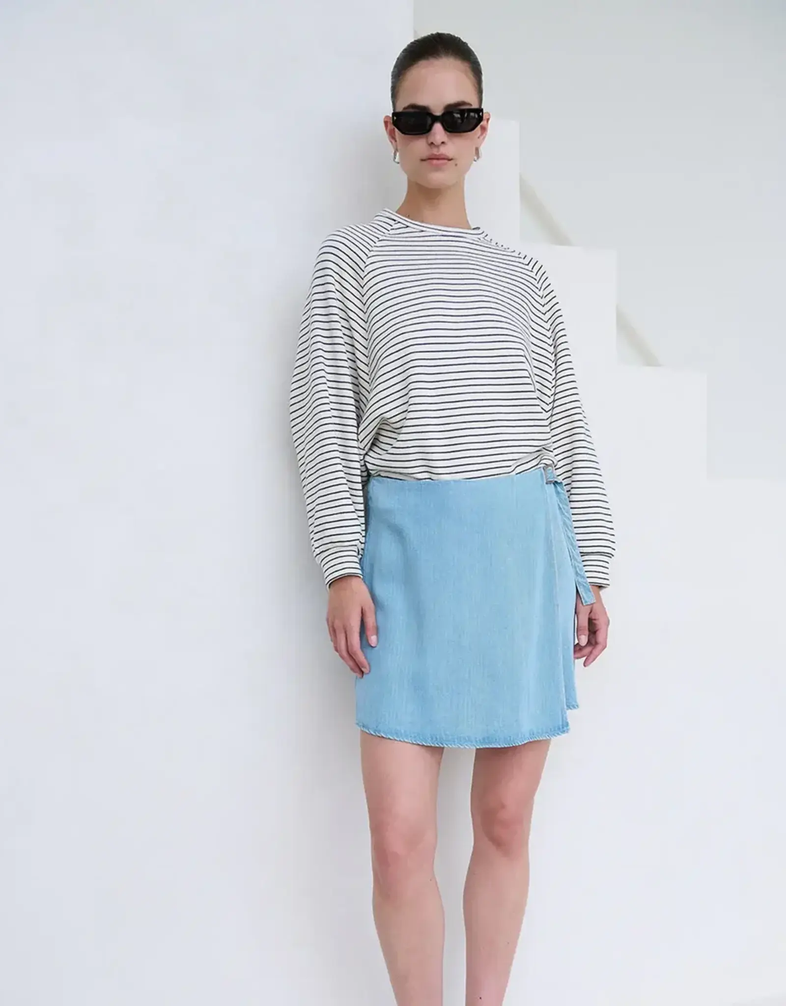 Another Label Skort 'Gwen' - Light Blue - Another Label