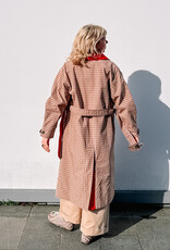 Damson Madder Trench Reversible  'Anja' - Tan/Red - Damson Madder
