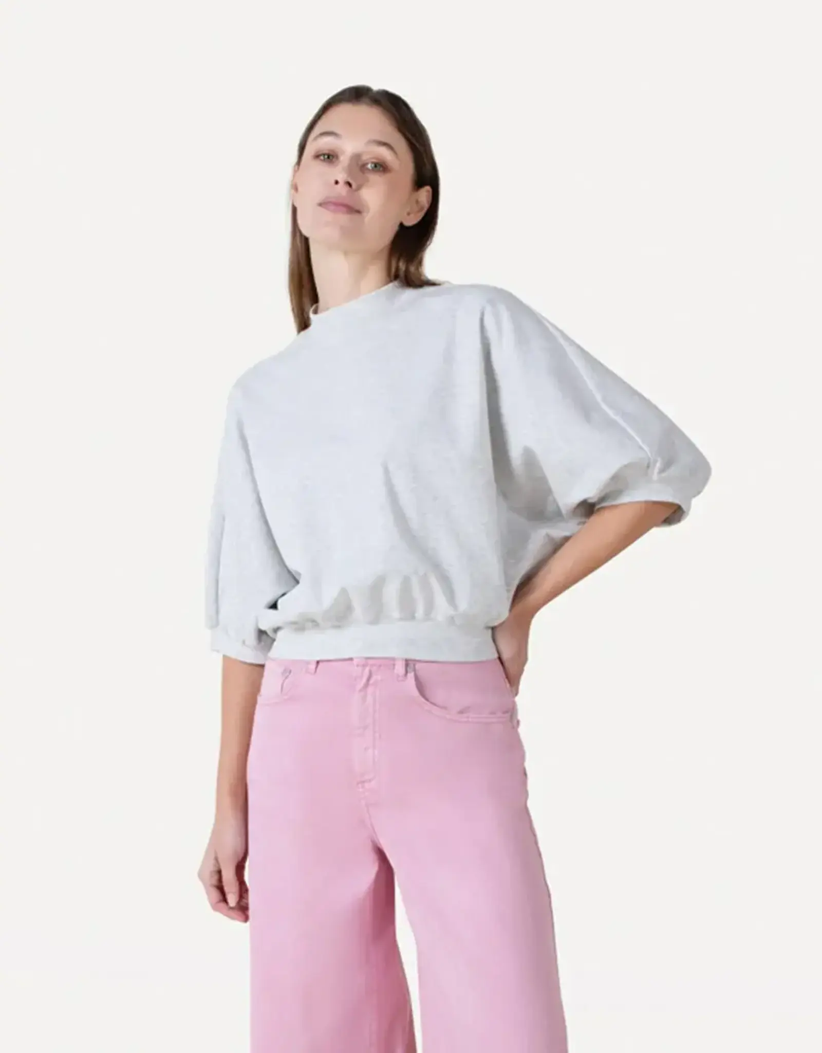 Another Label T-Shirt 'Amice' - Grey Melee - Another Label