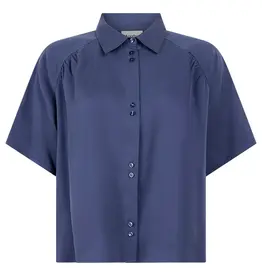 Another Label Blouse 'Esila' - Crown Blue - Another-Label