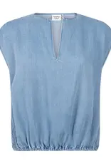 Another Label Top Denim 'Aurore' - Light Blue - Another-Label