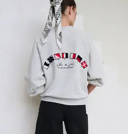 Another Label Sweater 'Niya Sailor' - Grey Melee - Another-Label