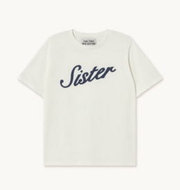 The Tiny Big Sister T-Shirt 'Sister' - Off White - The Tiny Big Sister