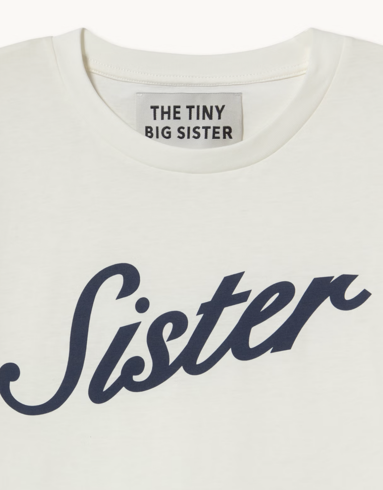 The Tiny Big Sister T-Shirt 'Sister' - Off White - The Tiny Big Sister