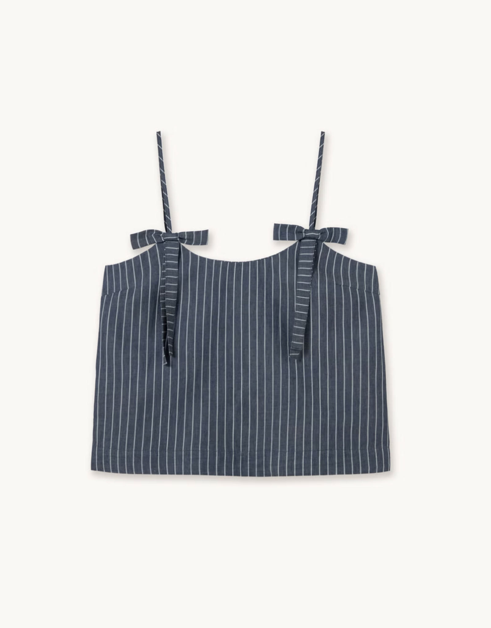 The Tiny Big Sister Top Striped 'Straps' - Light Navy - The Tiny Big Sister