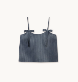 The Tiny Big Sister Top Striped 'Straps' - Light Navy - The Tiny Big Sister