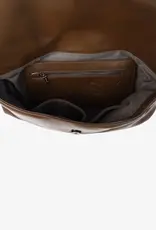 HVISK Handtas 'Arlene Glossy Structure'  - Cocoa - Hvisk