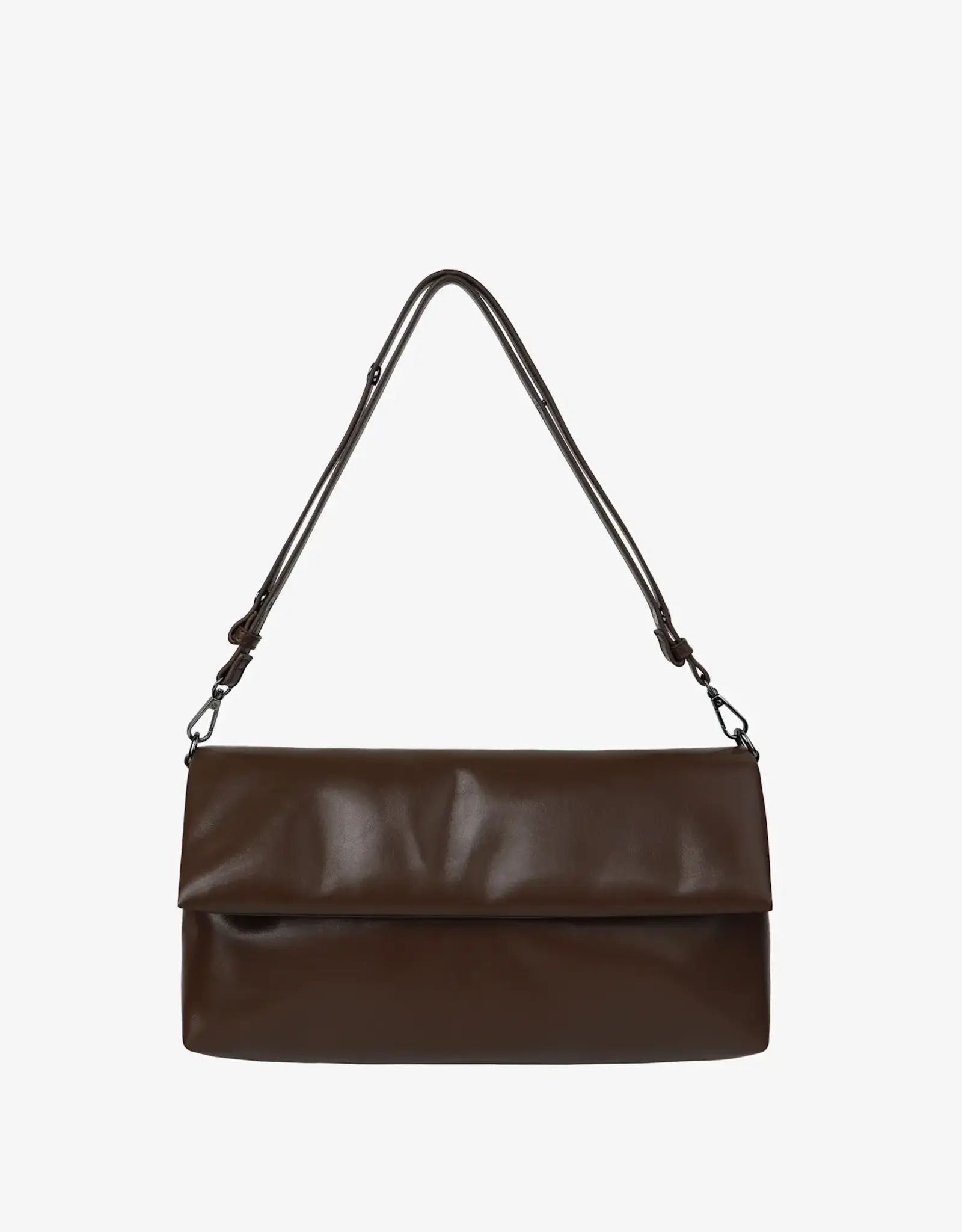 HVISK Handtas 'Arlene Glossy Structure'  - Cocoa - Hvisk