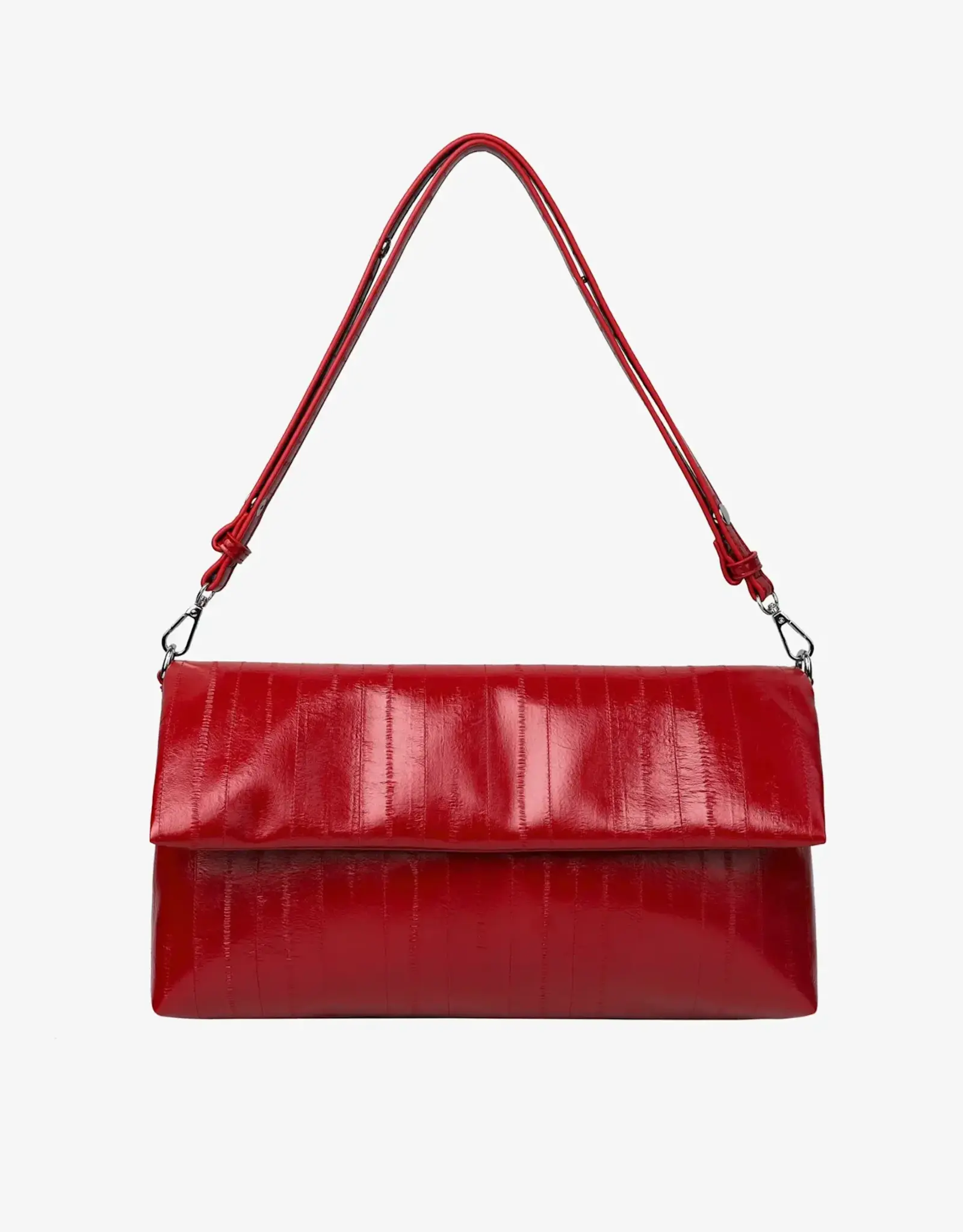 HVISK Handtas 'Arlene Stroke Structure'  - Scarlet Red - Hvisk