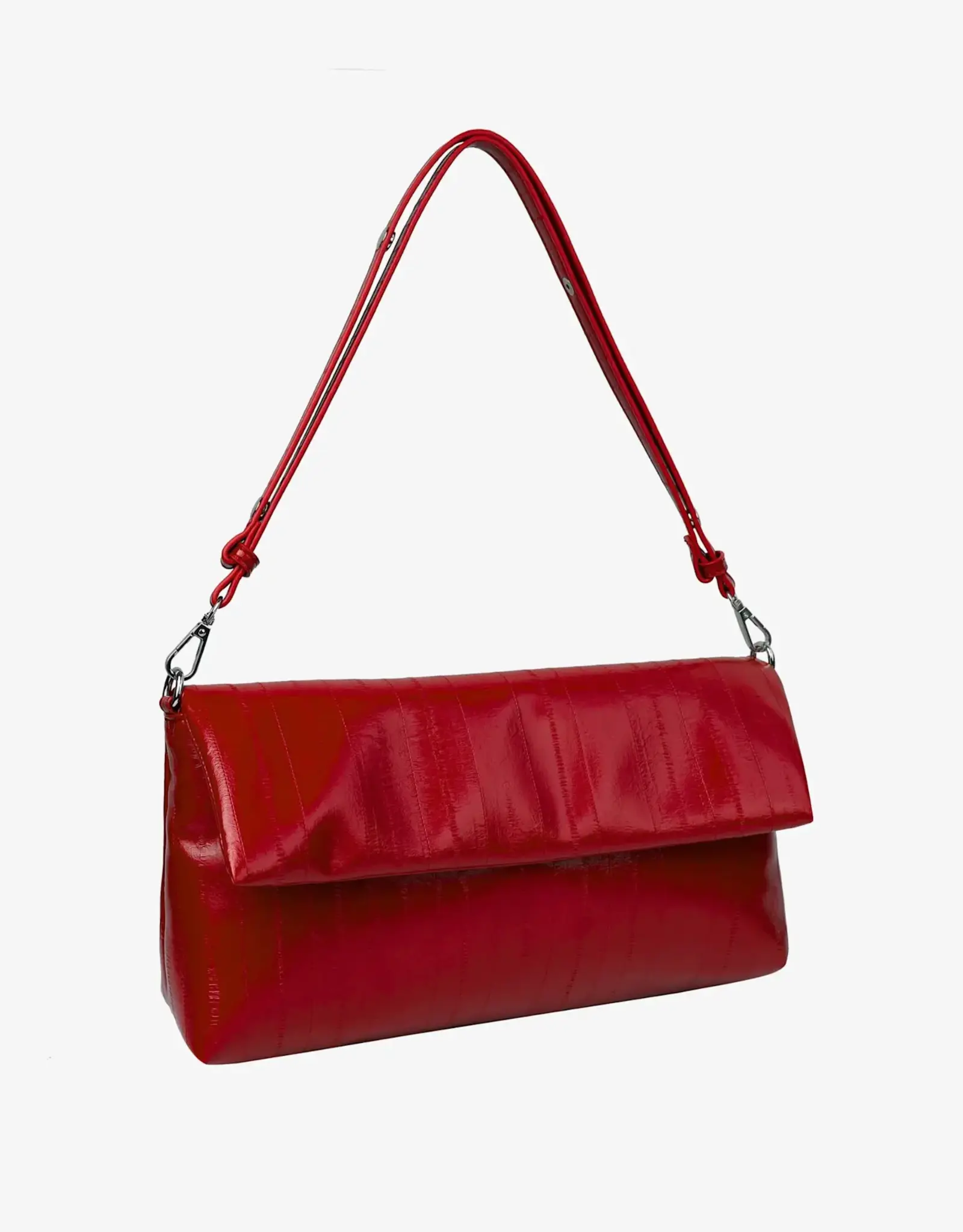 HVISK Handtas 'Arlene Stroke Structure'  - Scarlet Red - Hvisk