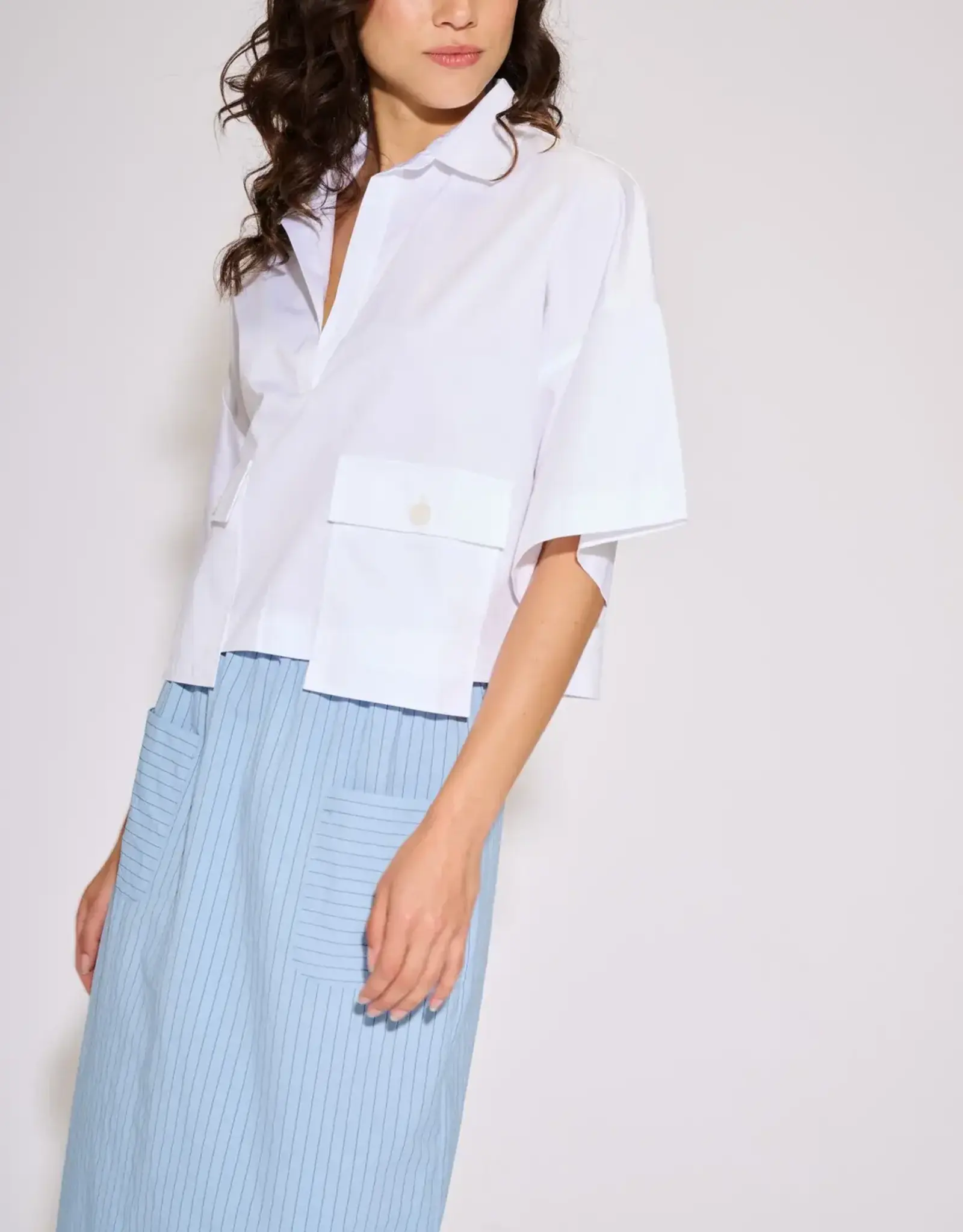 Bô-Dôme Blouse 'Bari' - White  - Bô-Dôme