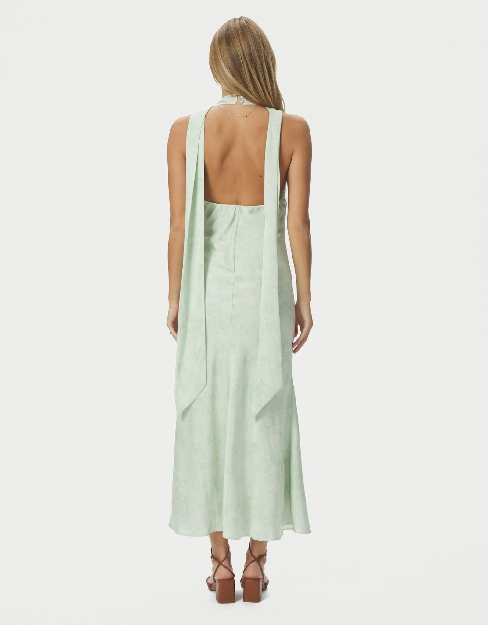 Jurk  'Fiona' - Light  Green - Neo Noir