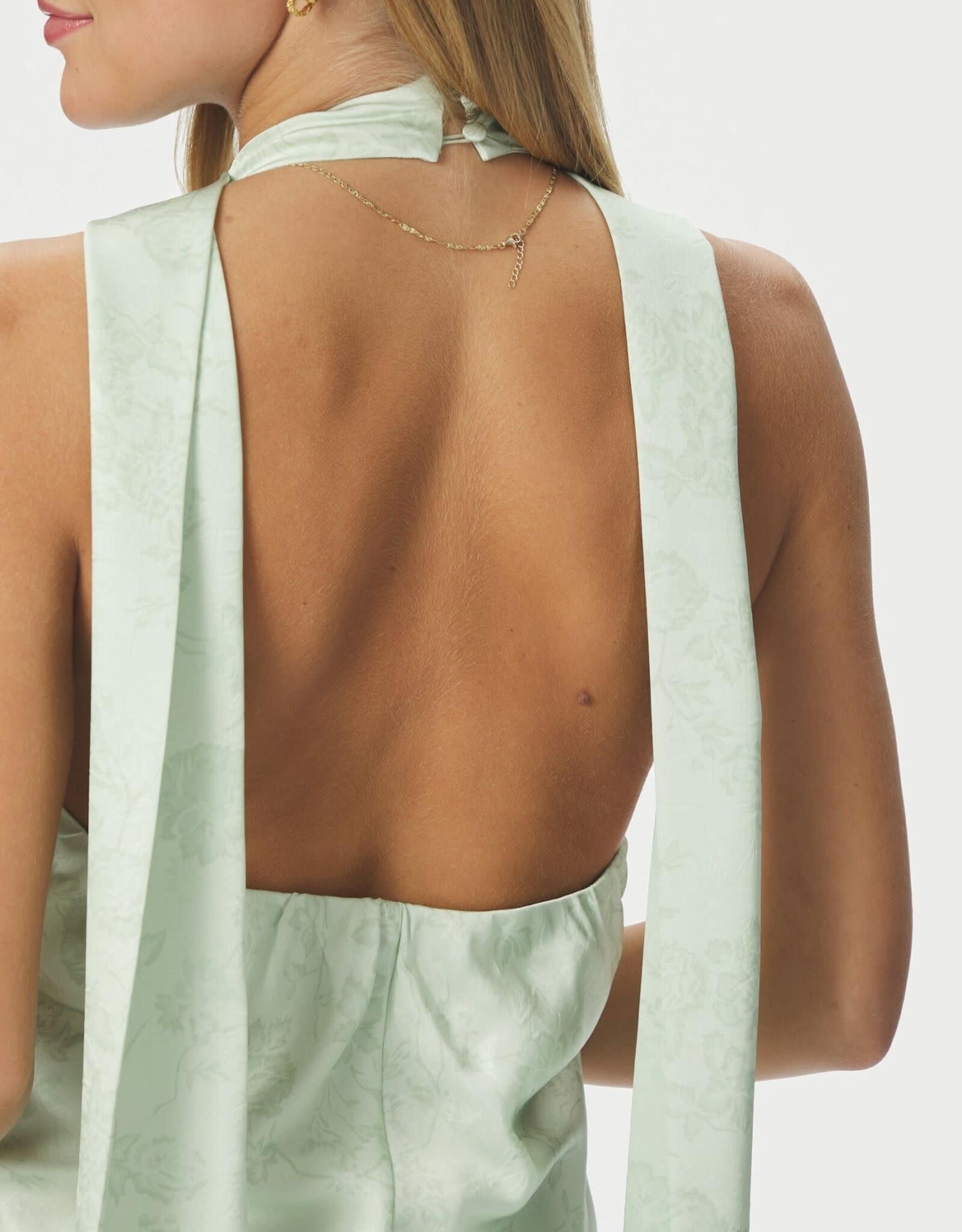 Jurk  'Fiona' - Light  Green - Neo Noir