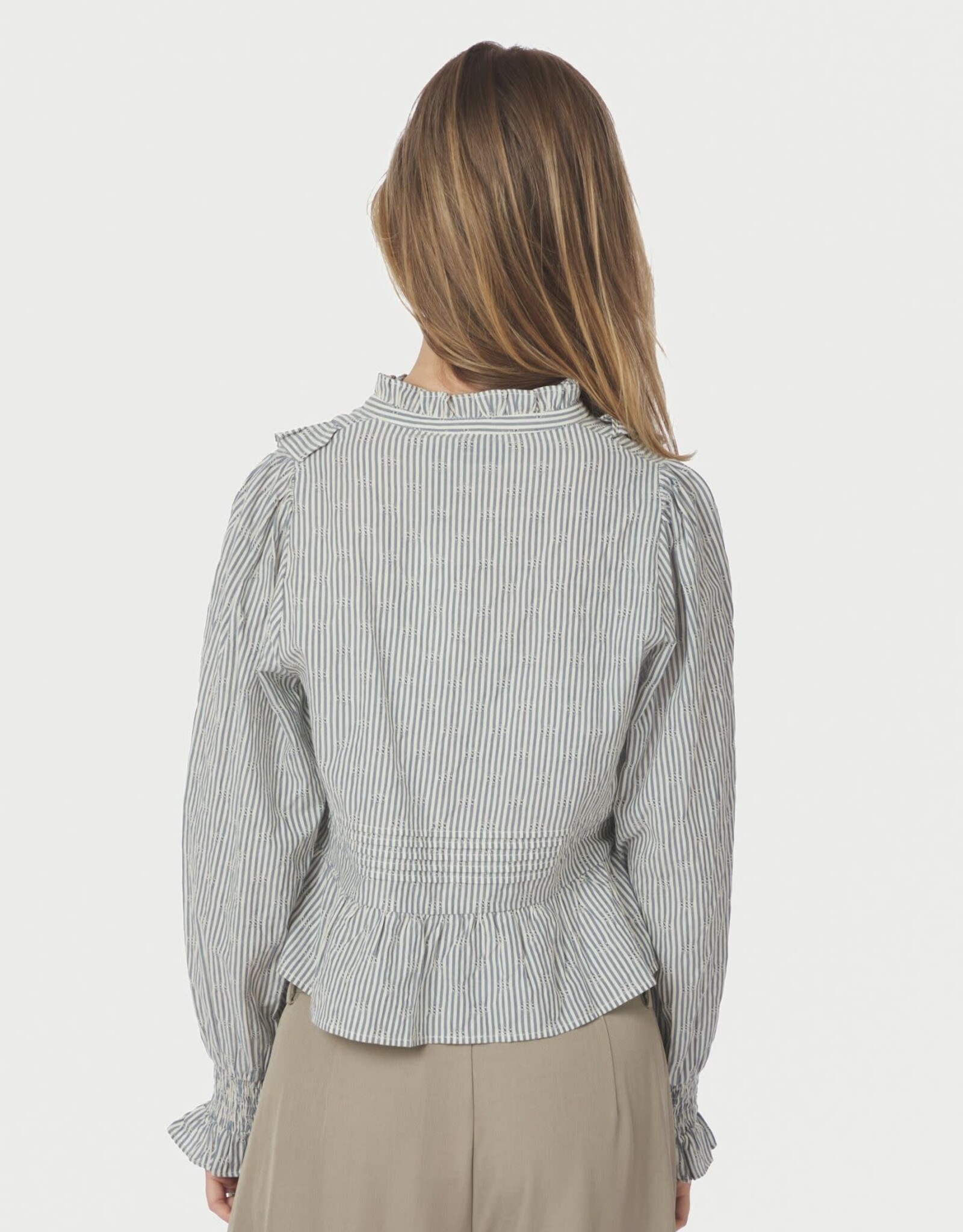 Blouse Stripe 'Petrine' - Blue - Neo Noir