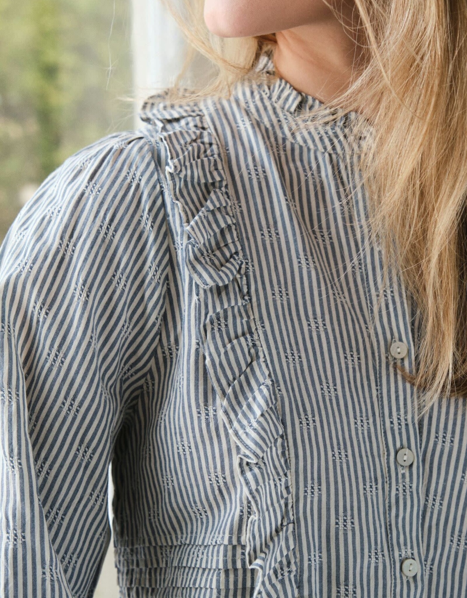 Blouse Stripe 'Petrine' - Blue - Neo Noir