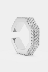 Billion Avenue Edge Large Diamond Earcuff - Silver - Billion Avenue