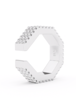 Billion Avenue Edge Large Diamond Earcuff - Silver - Billion Avenue