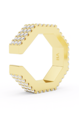 Billion Avenue Edge Large Diamond Earcuff - Gold - Billion Avenue