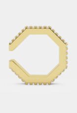 Billion Avenue Edge Large Diamond Earcuff - Gold - Billion Avenue