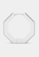 Billion Avenue Edge Large Diamond Earring - Silver - Billion Avenue