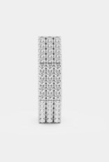 Billion Avenue Edge Large Diamond Earring - Silver - Billion Avenue