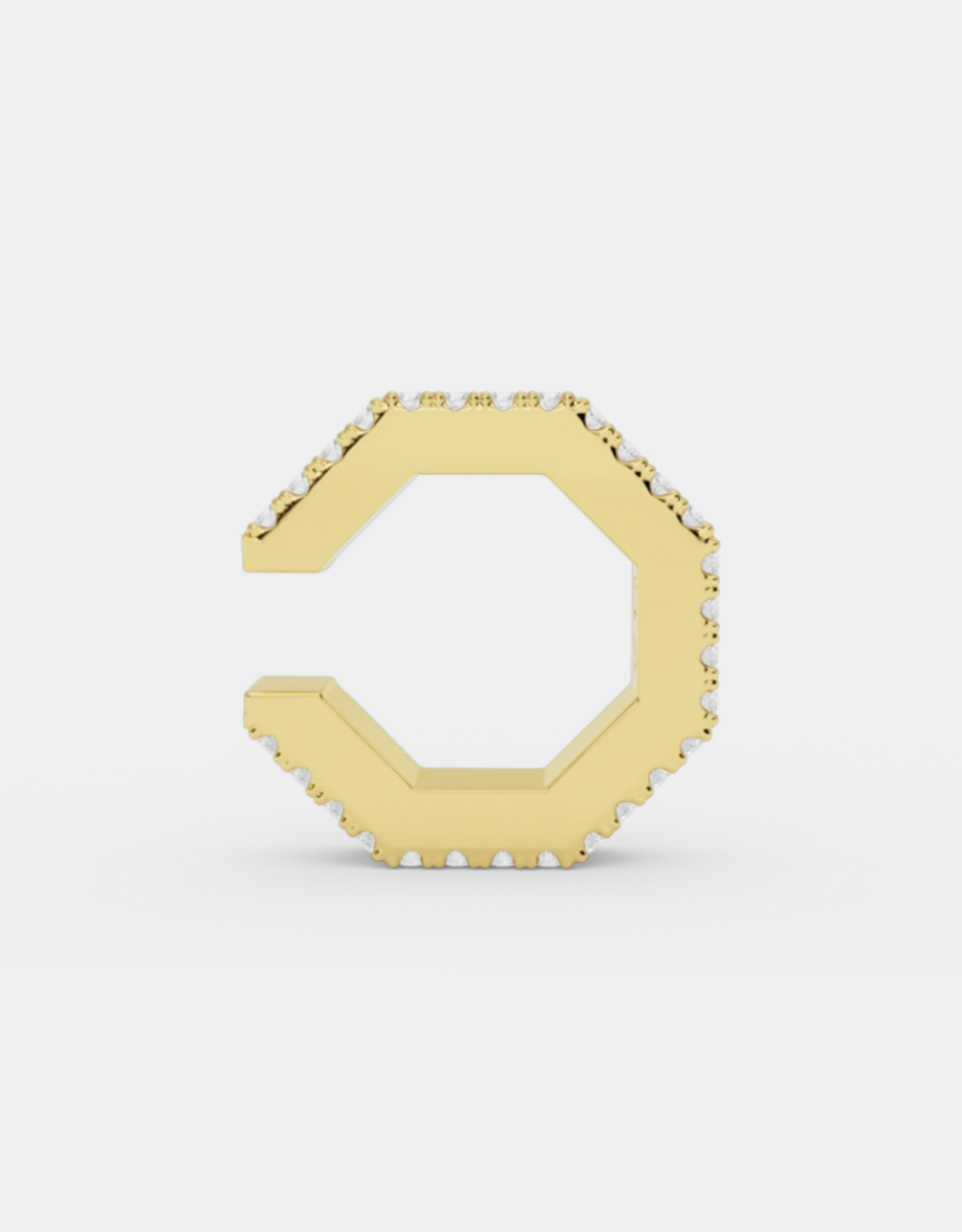 Billion Avenue Edge Small Diamond Earcuff - Gold - Billion Avenue