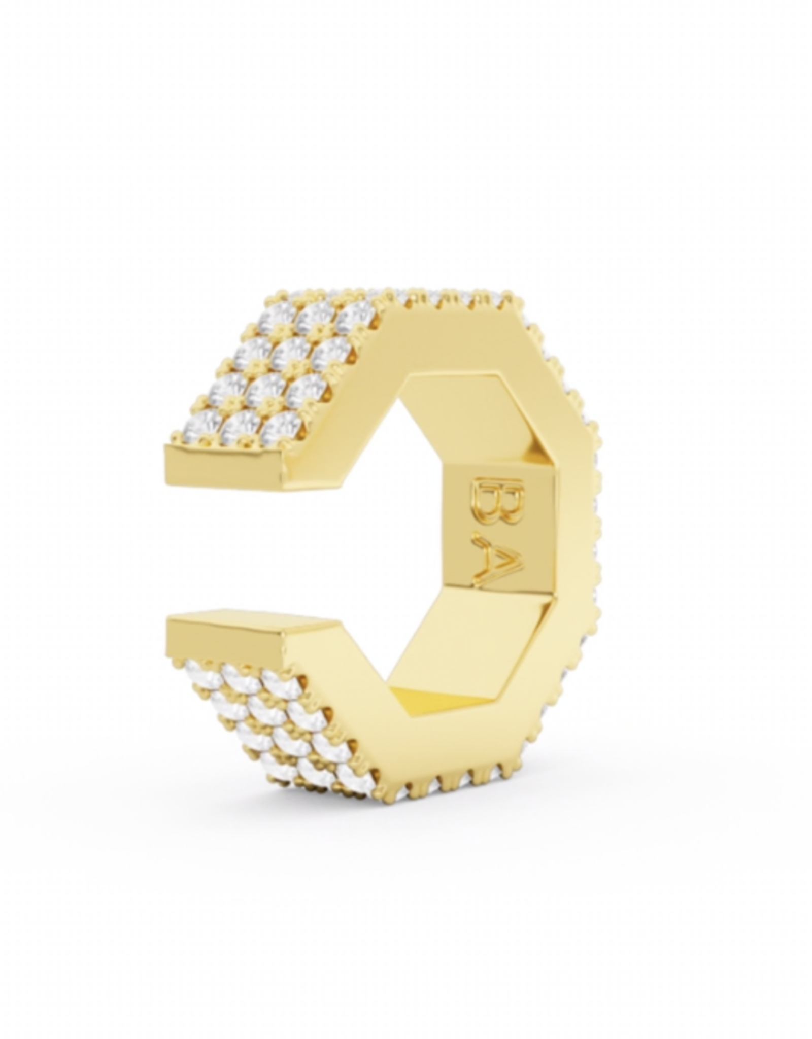 Billion Avenue Edge Small Diamond Earcuff - Gold - Billion Avenue