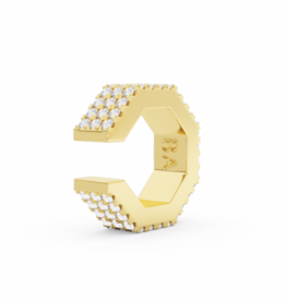 Billion Avenue Edge Small Diamond Earcuff - Gold - Billion Avenue