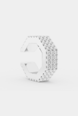 Billion Avenue Edge Small Diamond Earcuff - Silver - Billion Avenue