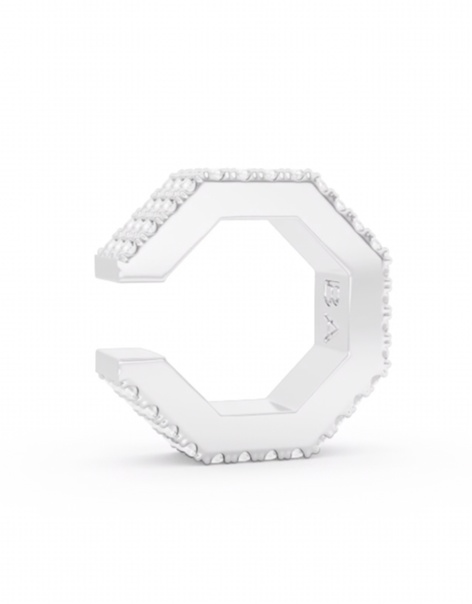 Billion Avenue Edge Small Diamond Earcuff - Silver - Billion Avenue