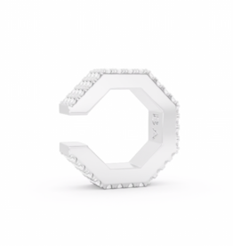 Billion Avenue Edge Small Diamond Earcuff - Silver - Billion Avenue