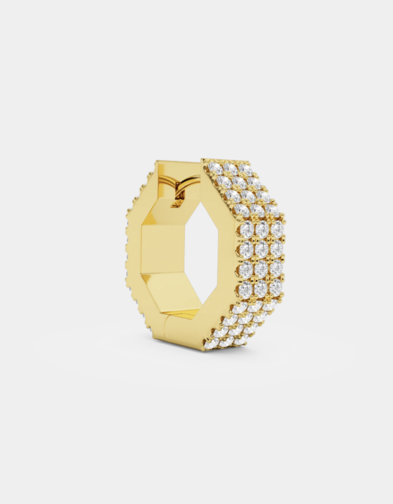 Billion Avenue Edge Small Diamond Earring - Gold - Billion Avenue