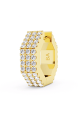 Billion Avenue Edge Small Diamond Earring - Gold - Billion Avenue