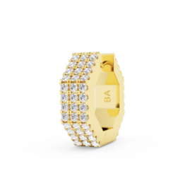 Billion Avenue Edge Small Diamond Earring - Gold - Billion Avenue