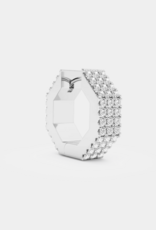 Billion Avenue Edge Small Diamond Earring - Silver - Billion Avenue