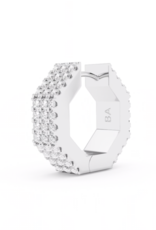 Billion Avenue Edge Small Diamond Earring - Silver - Billion Avenue