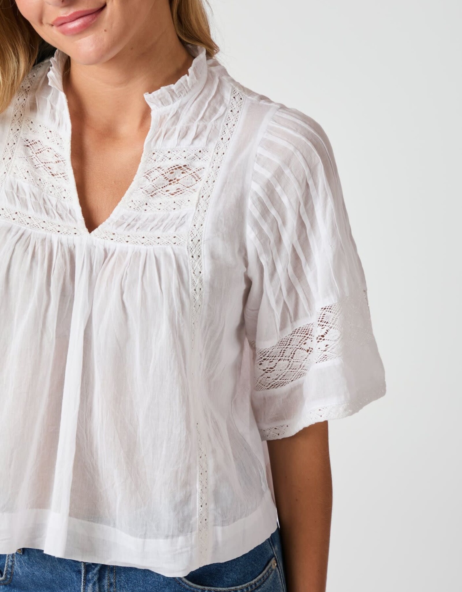 Blouse Voile 'Siama' - White - Neo Noir