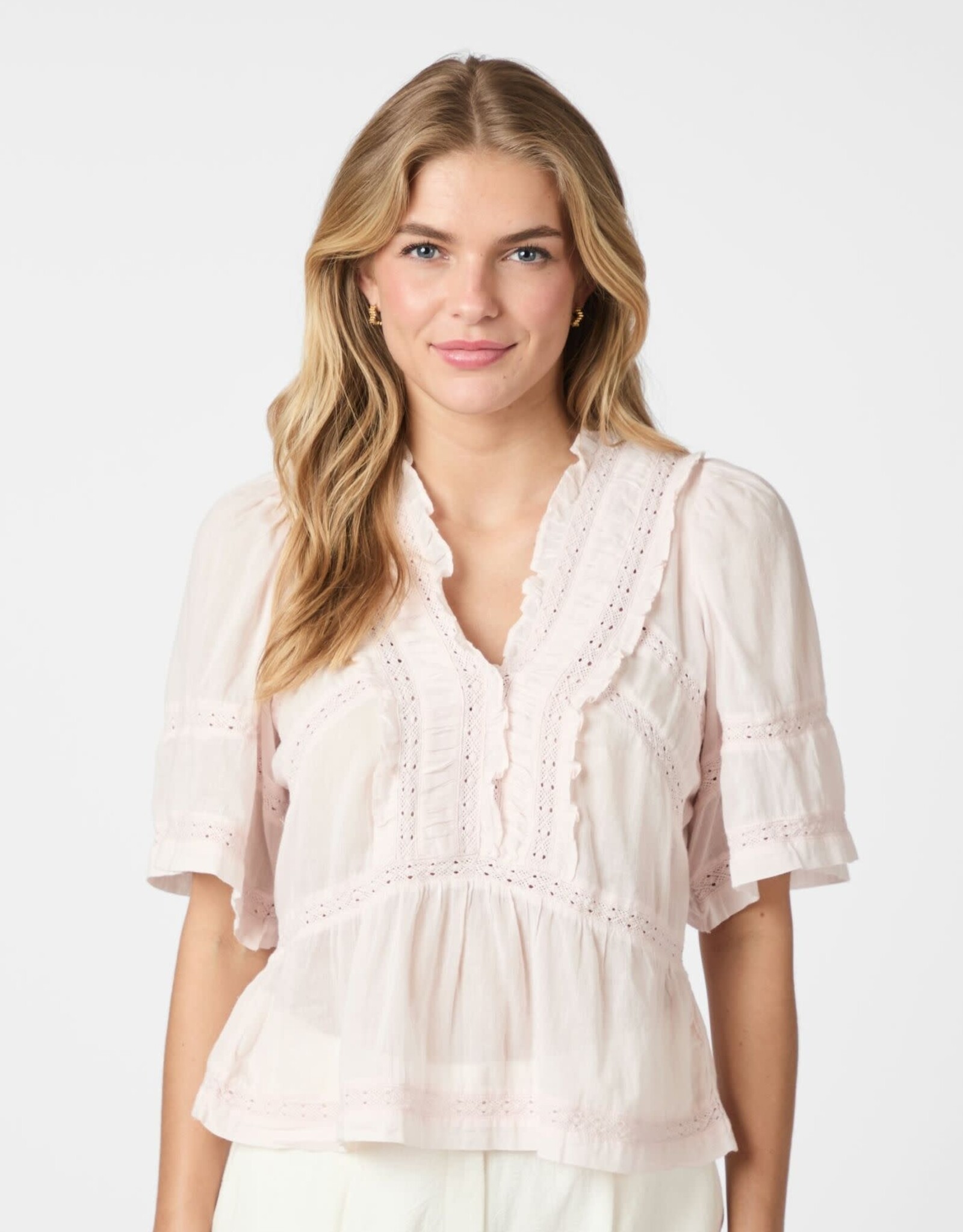 Blouse Voile 'Evienne' - Light Pink - Neo Noir