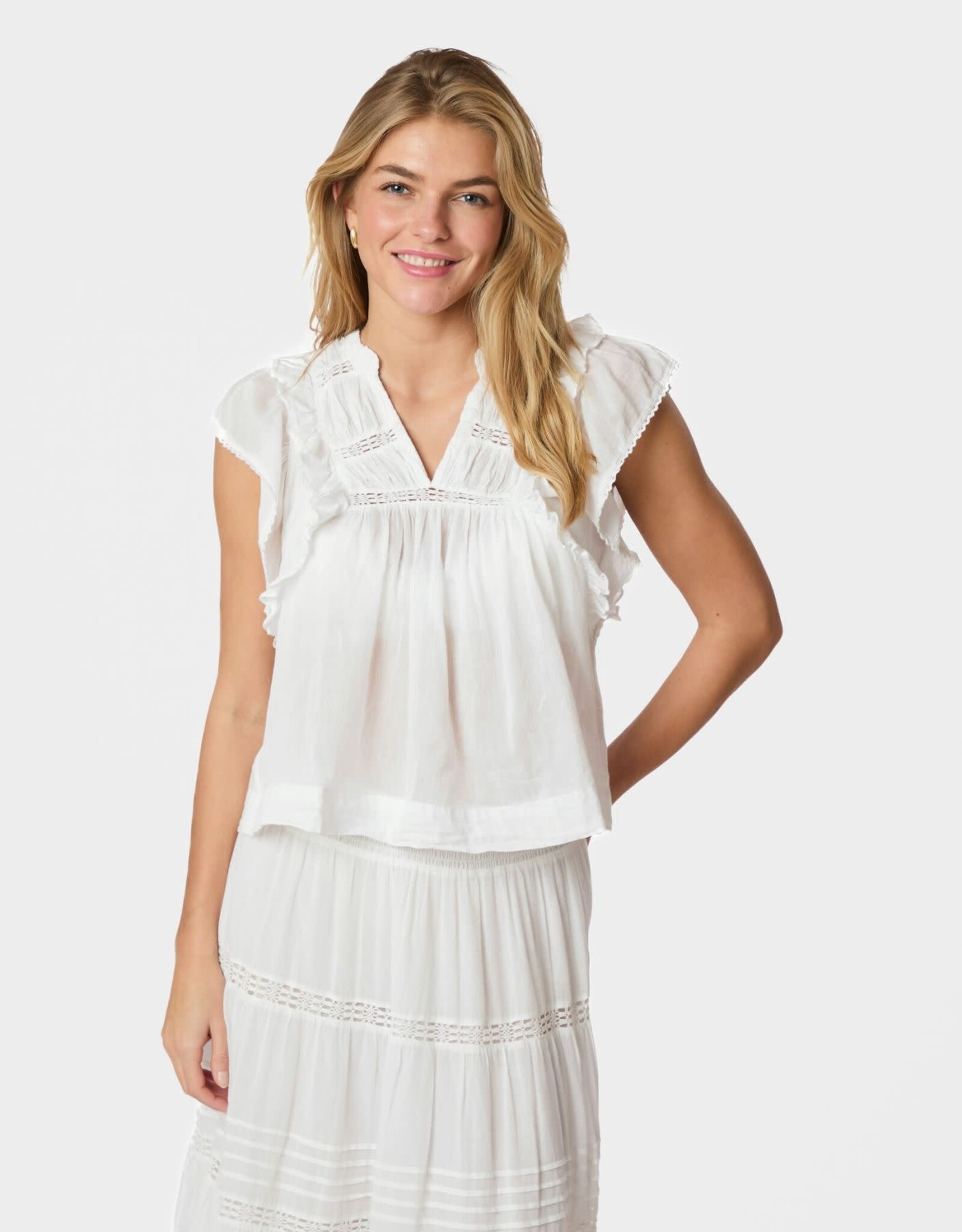 Top Voile 'Jayla' - White - Neo Noir