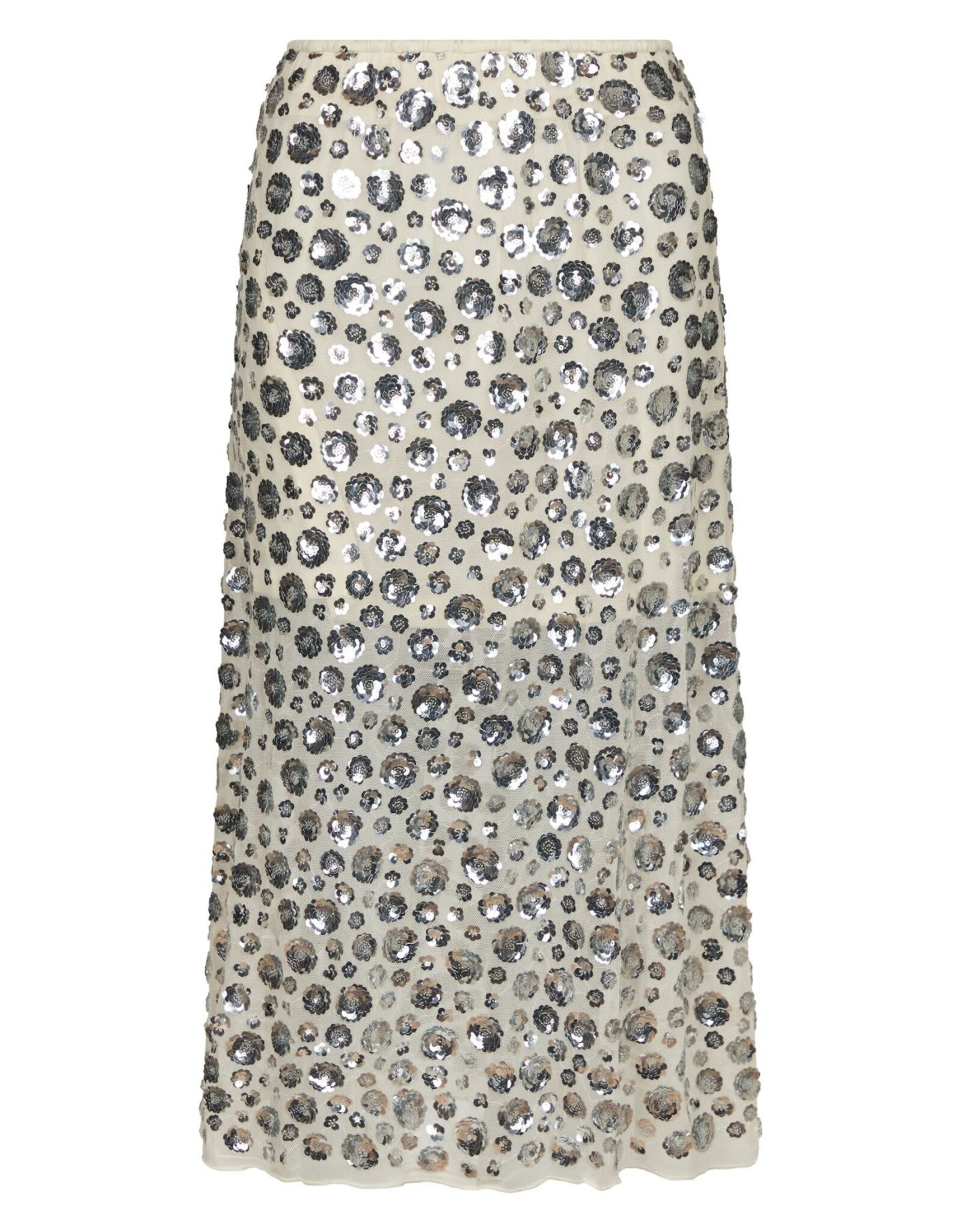 Rok Flower Sequins 'Gilla' - Creme - Neo Noir