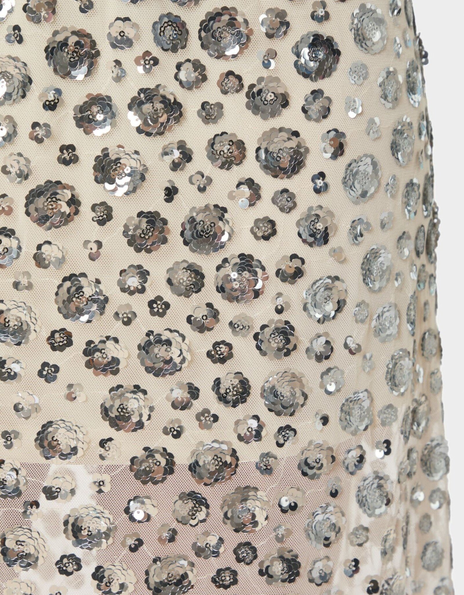 Rok Flower Sequins 'Gilla' - Creme - Neo Noir