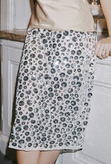 Rok Flower Sequins 'Gilla' - Creme - Neo Noir
