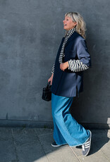 The Golden House Paris Blazer Short Sleeve 'Pauline' - Navy