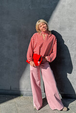 HVISK Handtas 'Arlene Stroke Structure'  - Scarlet Red - Hvisk